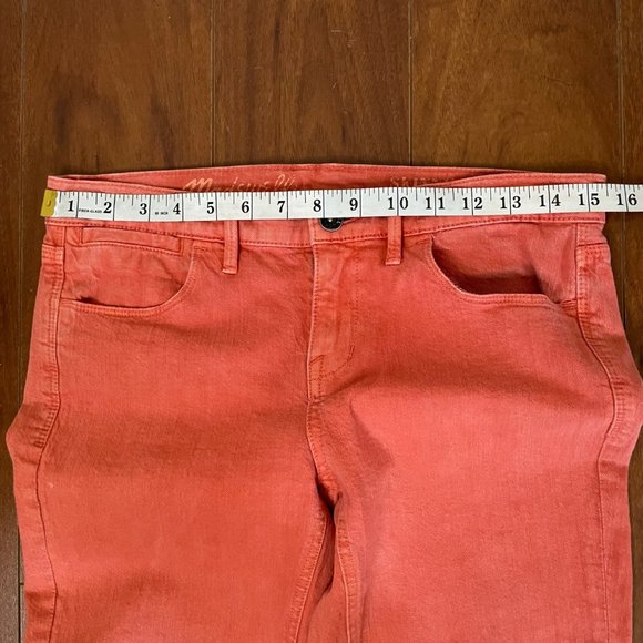 Madewell Womens Low Rise Skinny Skinny Jeans in Orange Size 27 - Picture 8 of 13